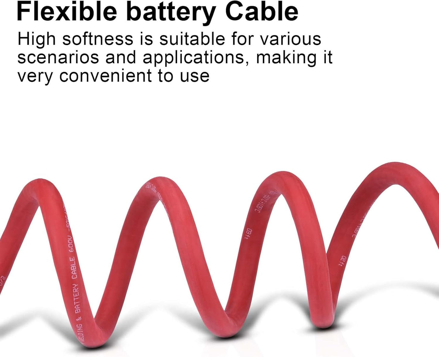 4 Gauge Battery Cable, 10FT Red + 10FT Black 4 AWG Pure Copper Wire Welding Cable, for Automotive, Battery, Solar and Generator, Standard USA OFC Wire