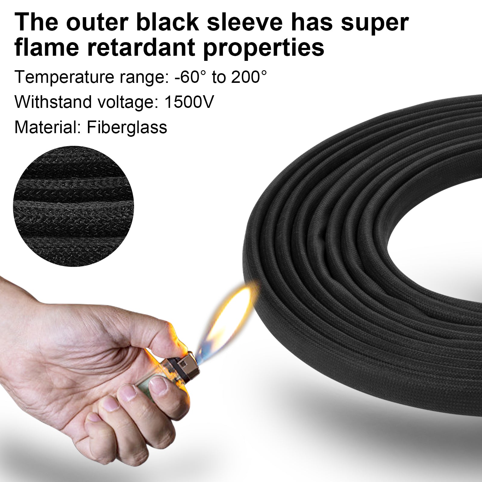 Shirbly Battery Cables - 10FT 8AWG(10mm²) Battery Power Inverter Cables  with 5/16'' Lugs, Tinned Copper PV Wire for Solar Panle Automotive  Motorcycle